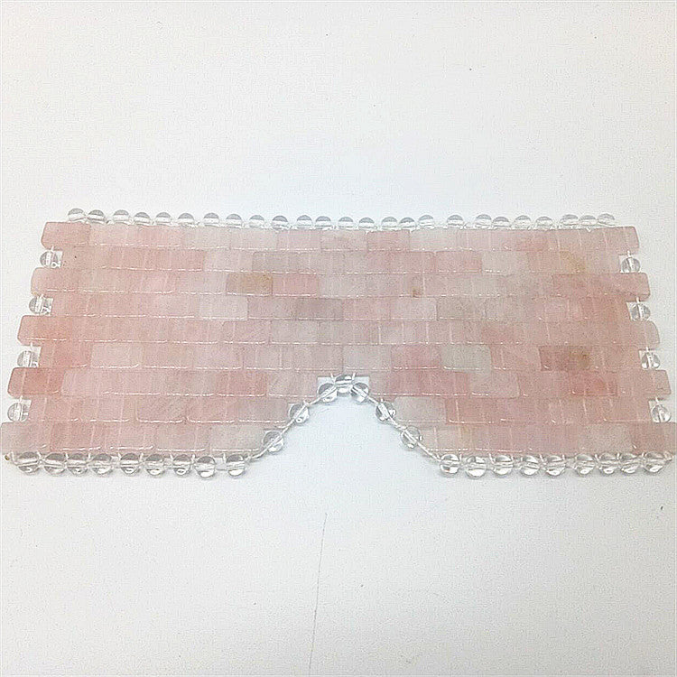 Rose Quartz Facial Mask Jade Eye Mask Face Mask for Beauty by via